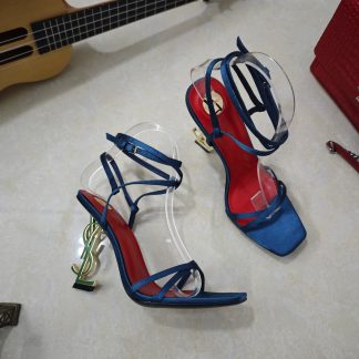 Ysl letter high heels