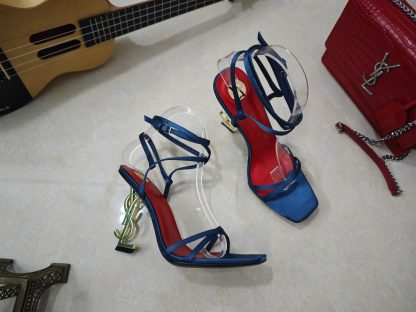 Ysl letter high heels