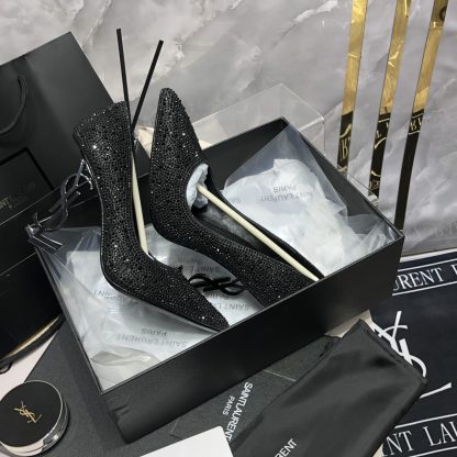 Ysl new style full diamond crystal high heels - Image 8