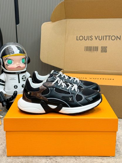 Louis Vuitton Olympia series couples' models Silver Horn King leisure sports shoes running shoes - Image 10