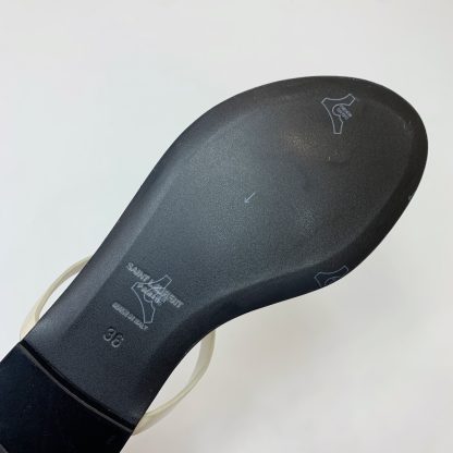 Ysl classic letter buckle flat sandals - Image 9