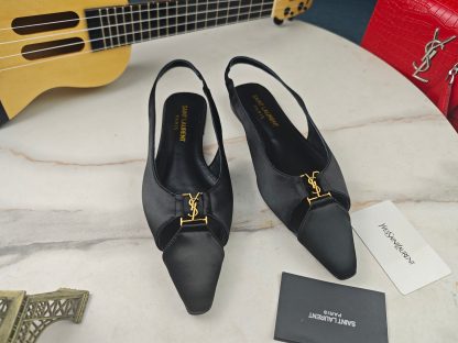 YSL flat-soled YSL logo sandals - Image 8