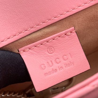 Gucci Marmont series chain pink mini bag - Image 9
