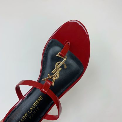 Ysl Letter Buckle Flat Sandals - Image 9