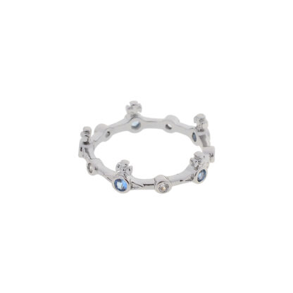 Vivienne Westwood Round Diamond Bamboo Saturn Ring