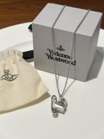 Vivienne Westwood heart pin necklace