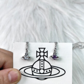 Vivienne Westwood heart zircon necklace