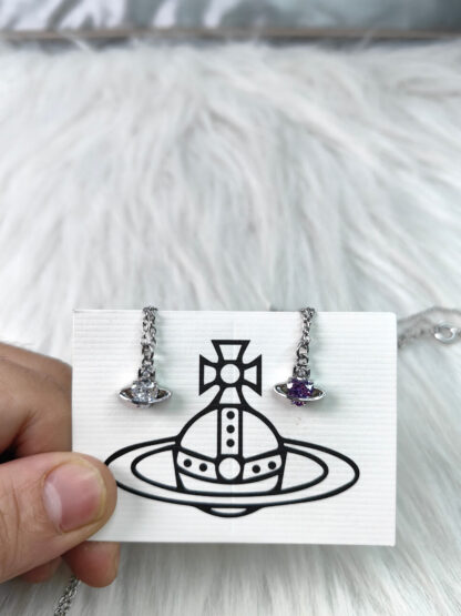 Vivienne Westwood heart zircon necklace