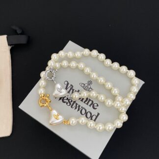 Vivienne Westwood Heart Pearl Necklace