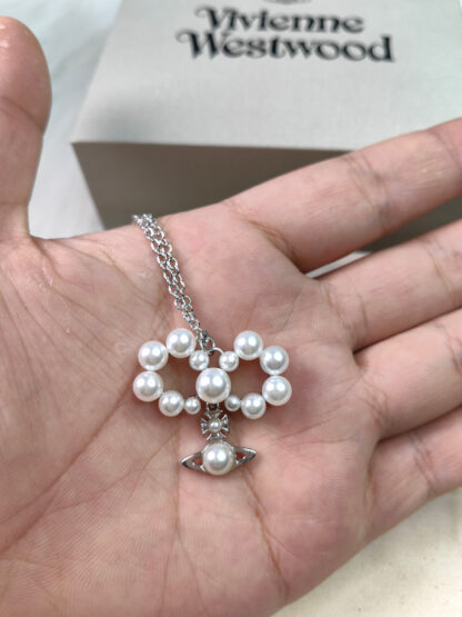 Vivienne Westwood Bow Pearl Necklace