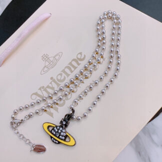 Vivienne Westwood classic large Saturn necklace unisex