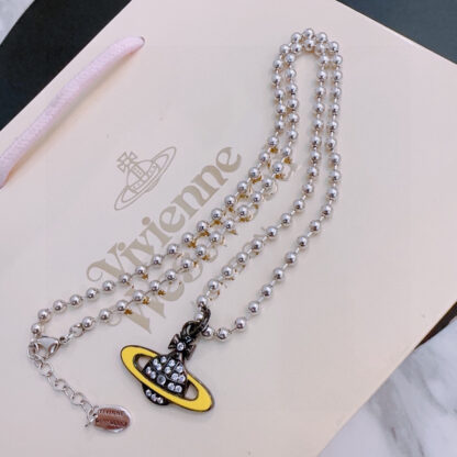 Vivienne Westwood classic large Saturn necklace unisex
