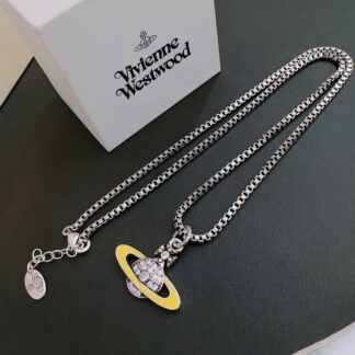 Vivienne Westwood classic large Saturn necklace unisex