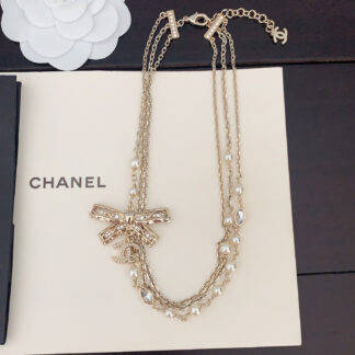 Chanel Bow 3-Layer Necklace