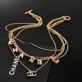 Chanel simple and elegant classic multi-layer chain necklace