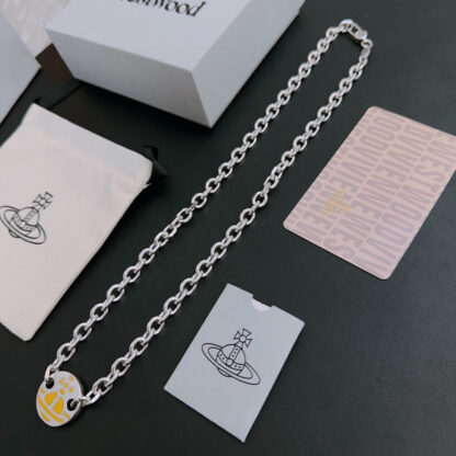 Vivienne Westwood classic large Saturn necklace unisex