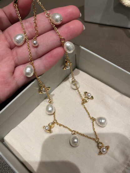 Vivienne Westwood classic shining earth star ring necklace
