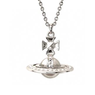 Vivienne Westwood three-dimensional transparent Saturn necklace