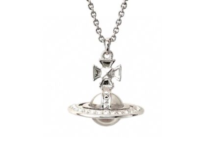 Vivienne Westwood three-dimensional transparent Saturn necklace