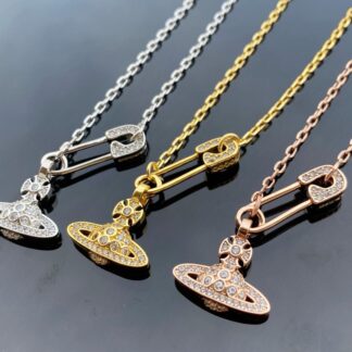 Vivienne Westwood Saturn diamond necklace