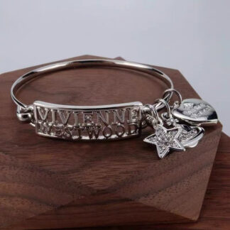 Vivienne Westwood Heart Star Letter Saturn Bracelet