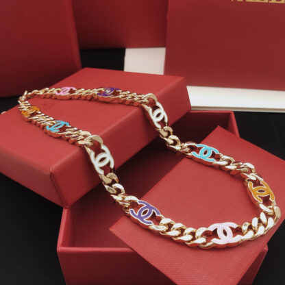 Chanel Delicate Colorful Necklace - Image 2