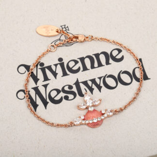 Vivienne Westwood Colorful Semi-translucent Enamel Saturn Bracelet