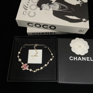 Chanel exquisite enamel double C necklace