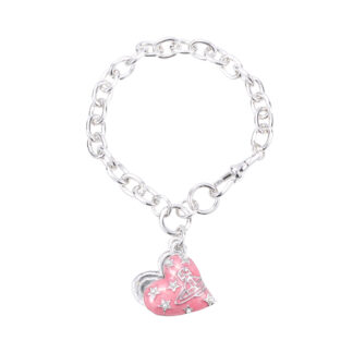 Vivienne Westwood Pink Heart Openable Bracelet