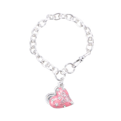 Vivienne Westwood Pink Heart Openable Bracelet