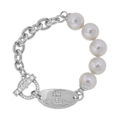 Vivienne Westwood zircon oval brand mixed bracelet
