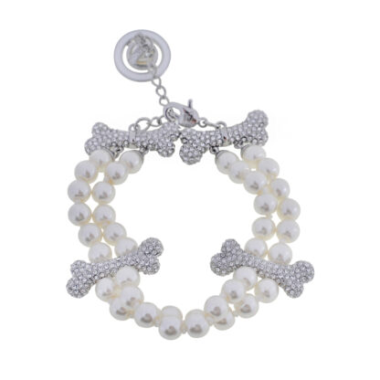Vivienne Westwood Bone Double Row Pearl Bracelet