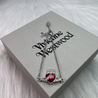 Vivienne Westwood Red Heart Bracelet