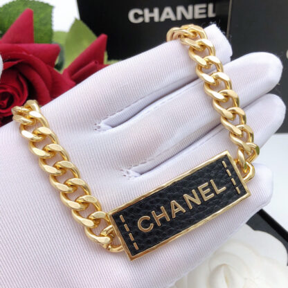 Chanel Fine Leather Necklace - Image 2