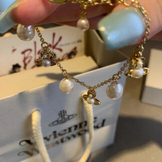 Vivienne Westwood Classic Sparkling Saturn Ring Bracelet