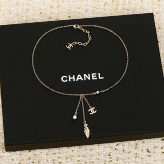 Chanel Delicate Feather Necklace