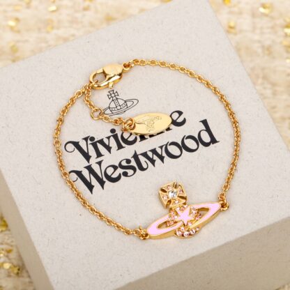Vivienne Westwood Classic Sparkling Saturn Ring Bracelet