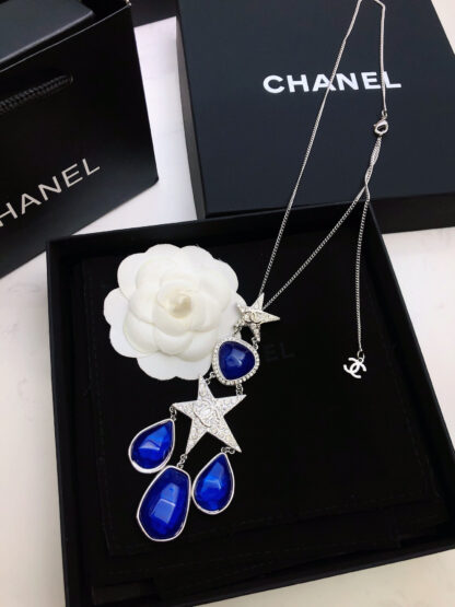 Chanel Sapphire Pendant Necklace