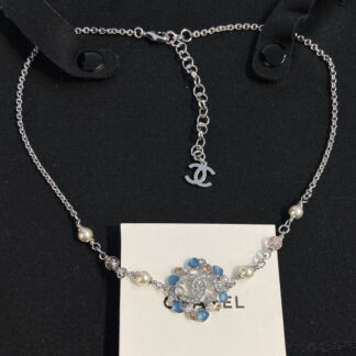 Chanel blue fresh necklace