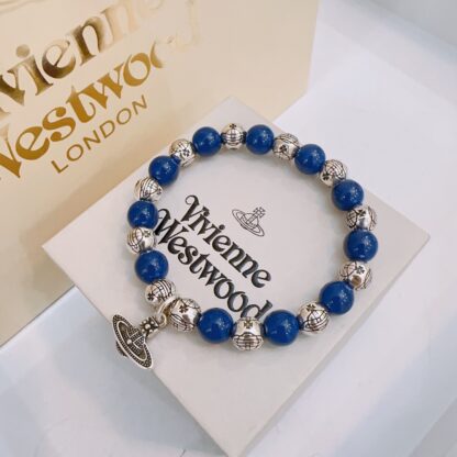 Vivienne Westwood Agate Thai Silver Bracelet