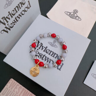 Vivienne Westwood Agate Thai Silver Bracelet