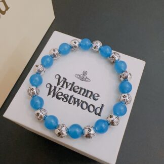 Vivienne Westwood Agate Thai Silver Bracelet