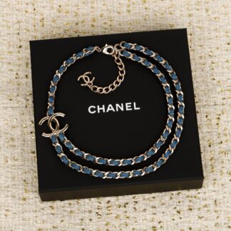Chanel Denim Double Necklace