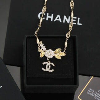 Chanel Camellia Gold Necklace