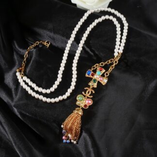 Chanel stylish double C necklace