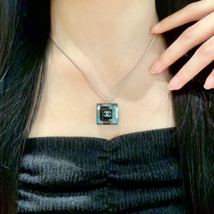 Chanel Fashion Square Double C Necklace - Image 2