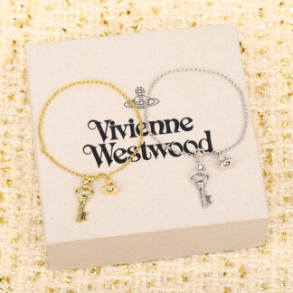 Vivienne Westwood Key Saturn Double Charm Bracelet