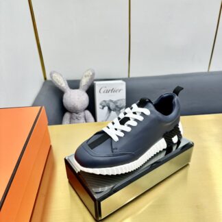 Hermès Spring and Summer Blue and White Couple Classic Sports Casual Shoes