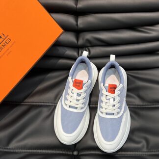 Hermes Men's Light Blue Soft and Comfortable Casual Sports Shoes