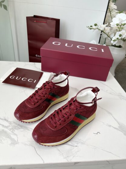 Gucci removable and adjustable ankle strap sneakers